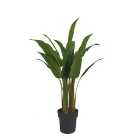 90cm Dracaena Fragrans Palm tree Artificial plant in Black Pot