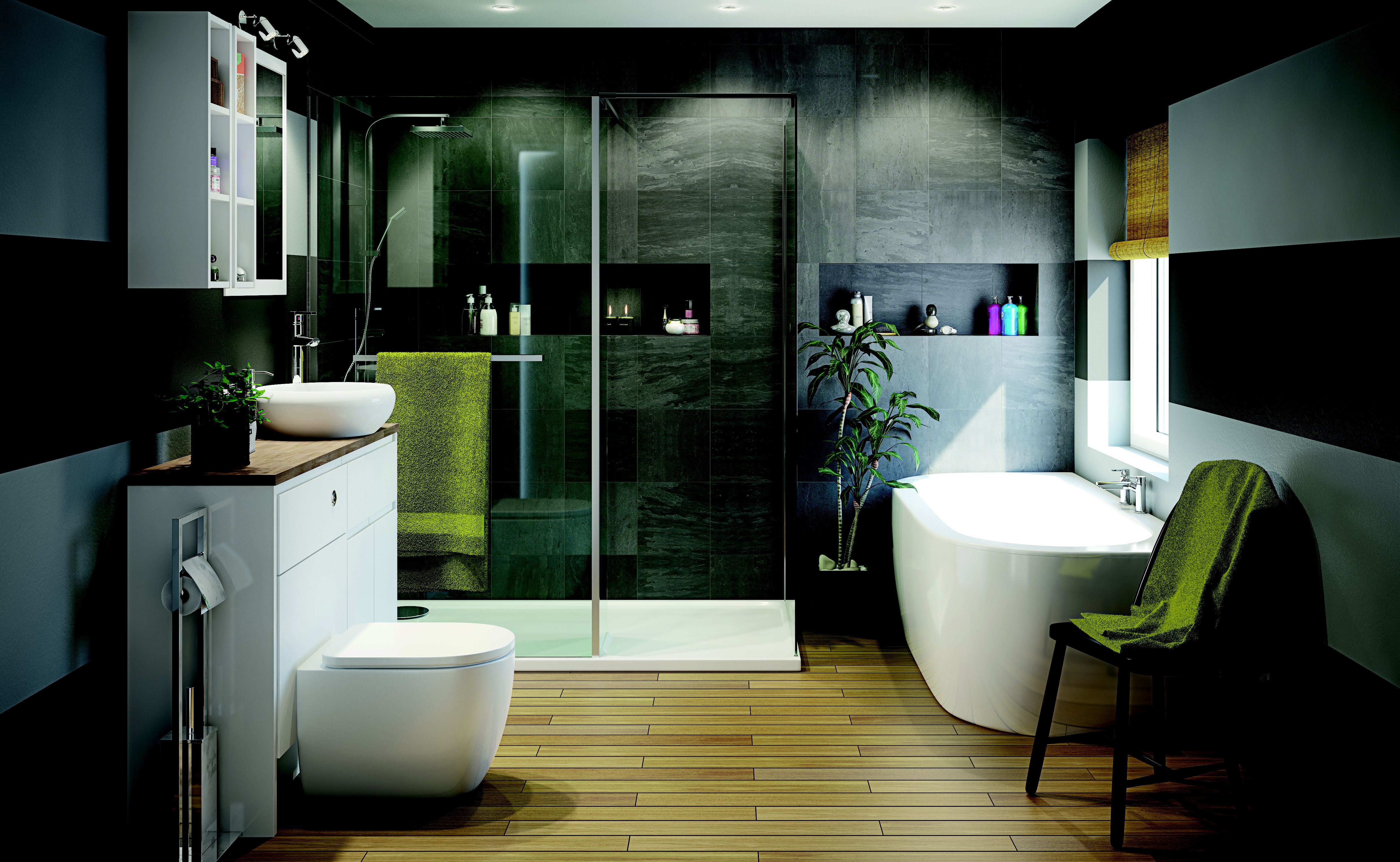 Luxury bathroom ideas Ideas & Advice DIY at B&Q