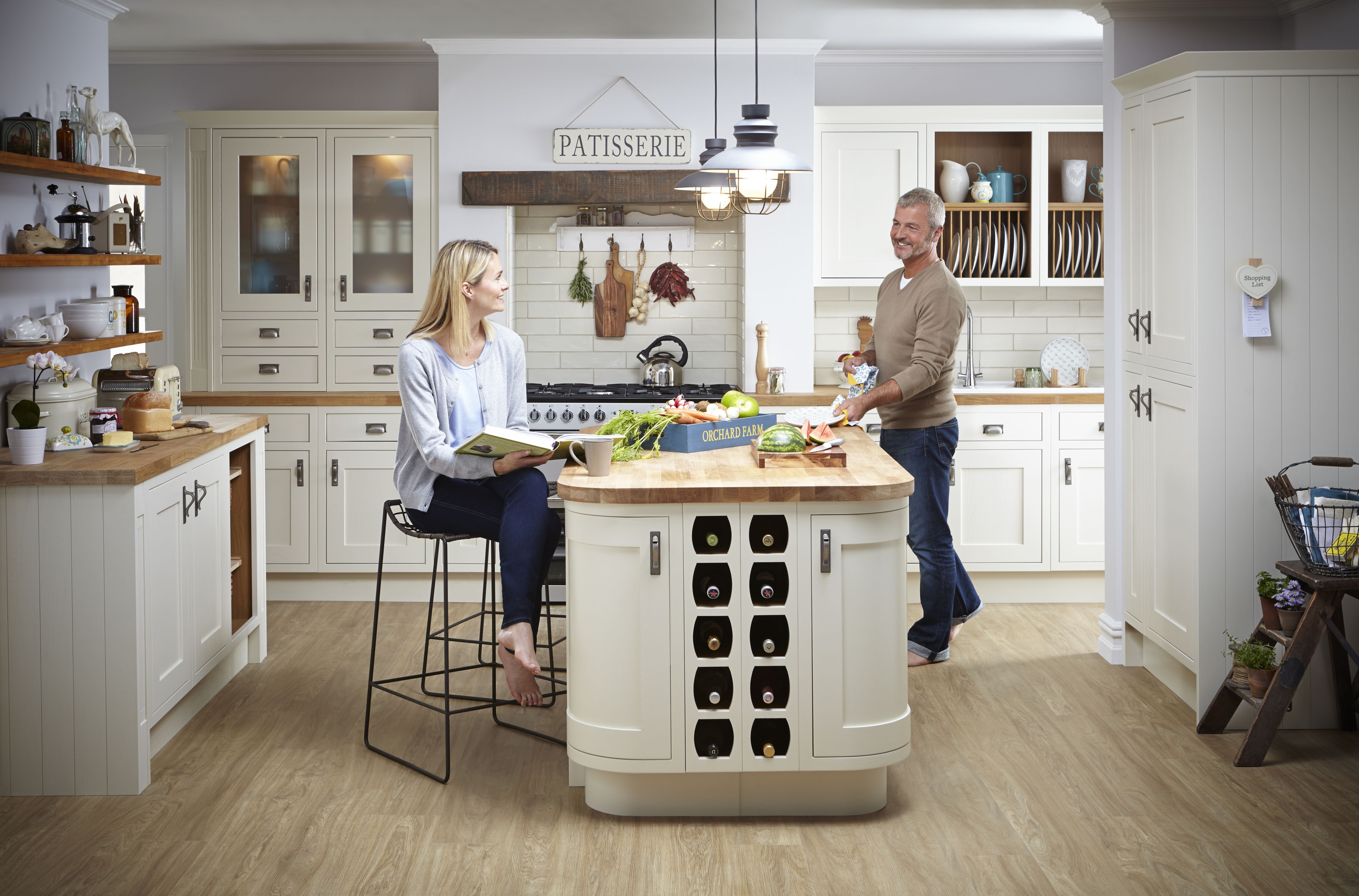 Cooke & Lewis Carisbrooke Ivory Framed Fitted Kitchens DIY at B&Q