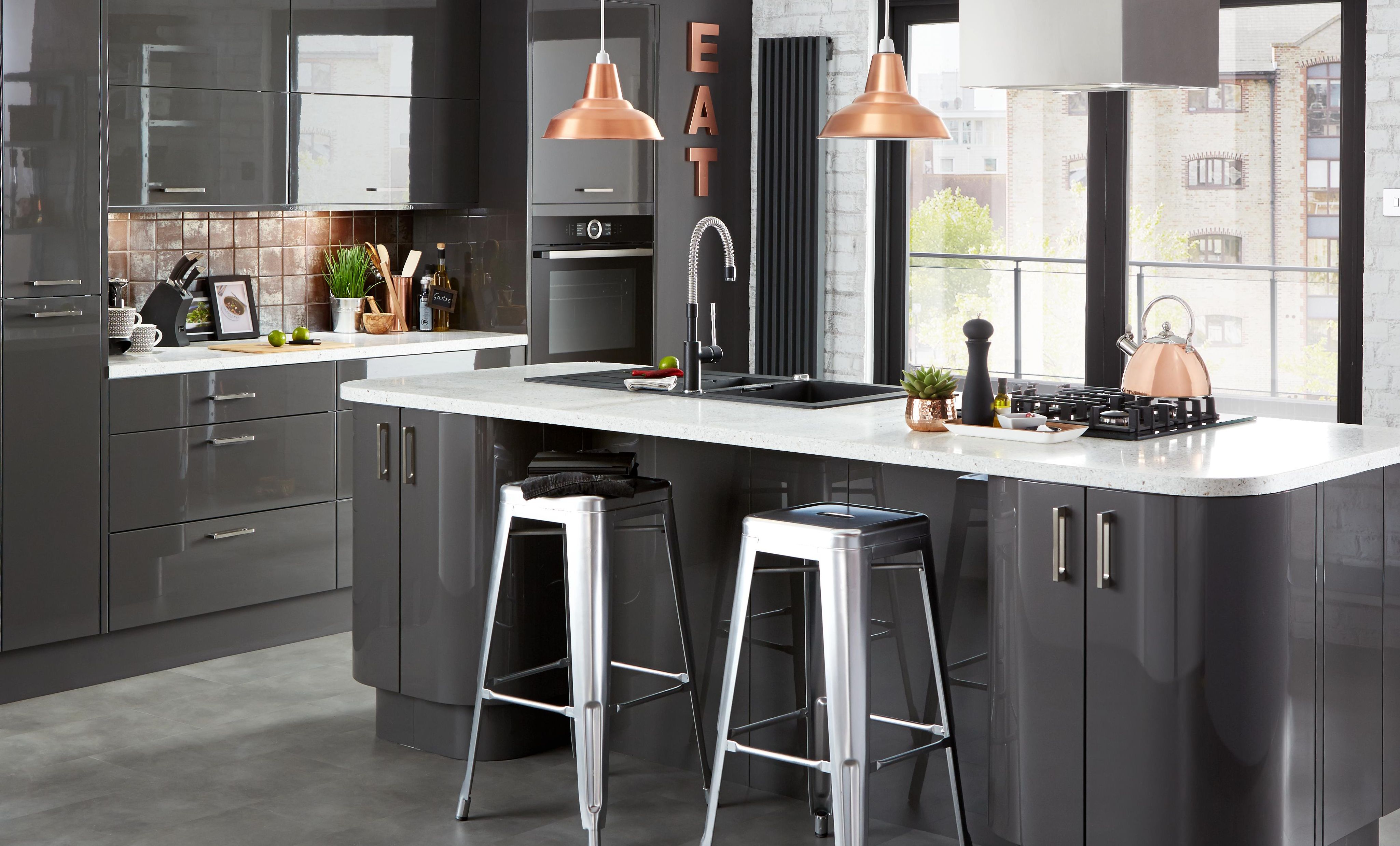 Contemporary kitchen design ideas | Ideas & Advice | DIY at B&Q