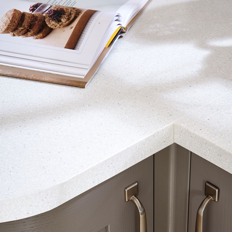 Laminated Wooden Kitchen Island With Cream Marble Countertop earthstone worktops