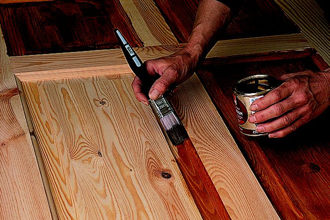 How To Paint Varnish Stain A Door Ideas Advice Diy