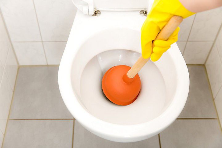 blocked toilet home remedy