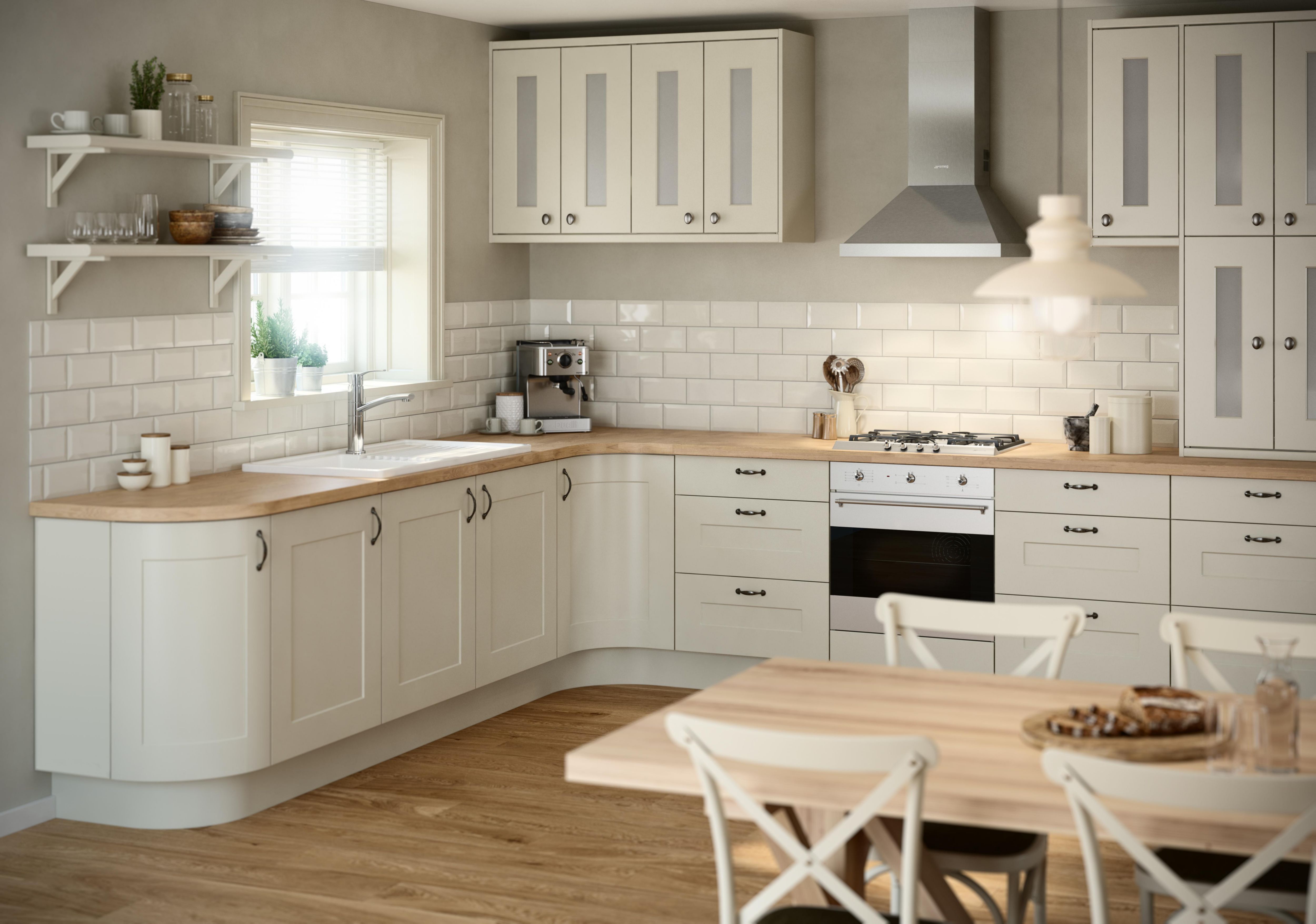 white country style kitchen b and qimage