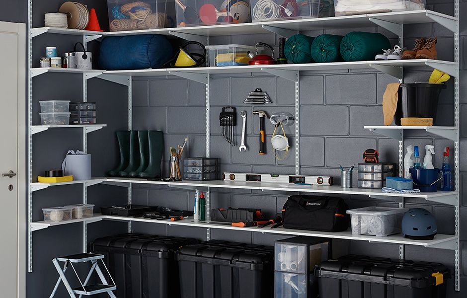 wall mounted utility shelves