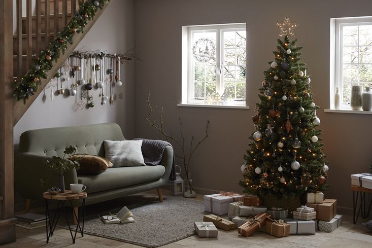 Christmas Christmas Trees Lights Decorations  DIY at B Q 
