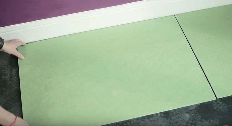 Loose lay the fibreboard underlay