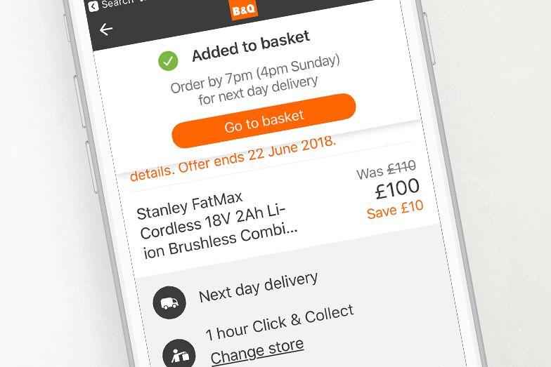 b and q trade card app