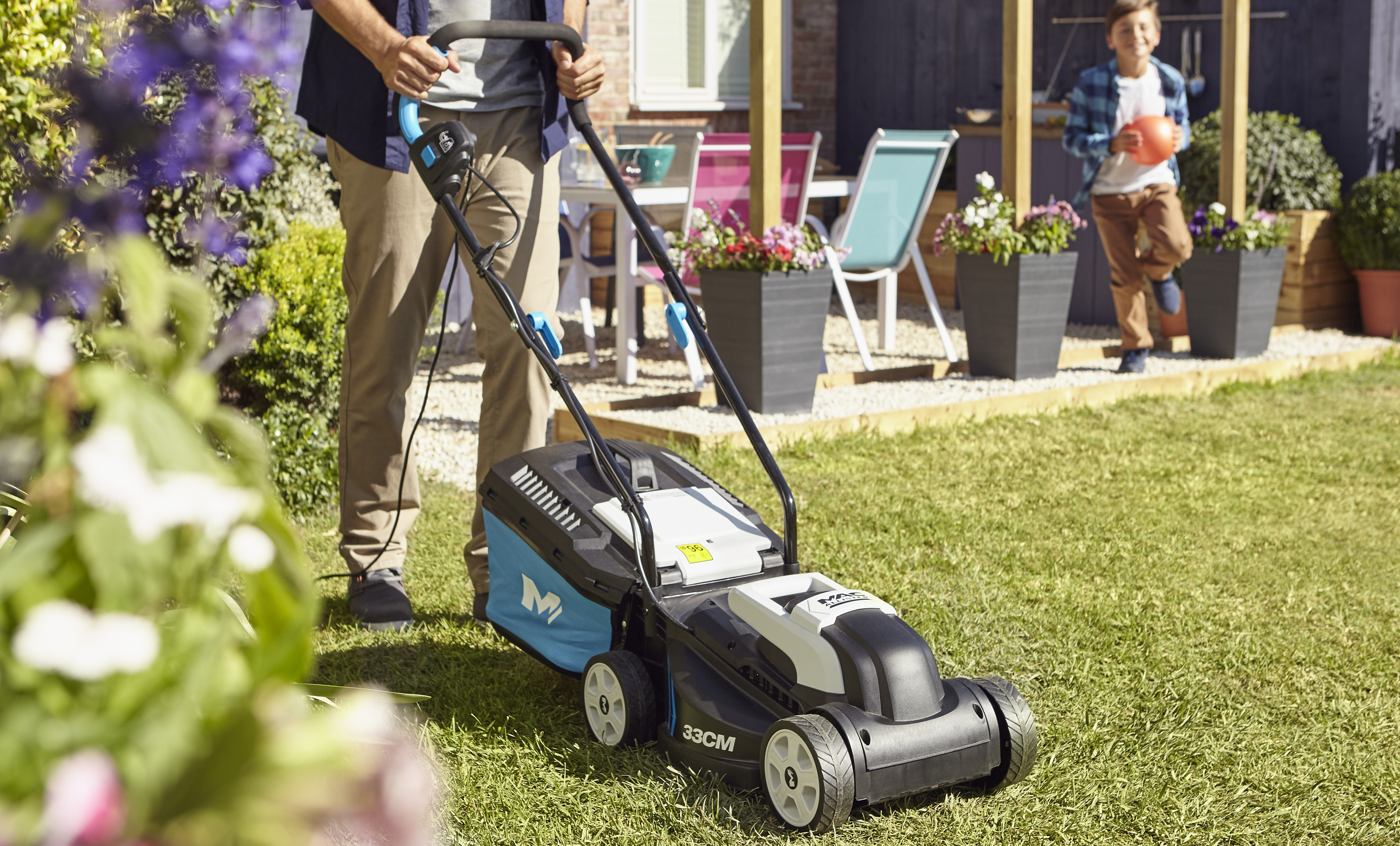 Bosch Rotak 320er Corded Rotary Lawnmower Departments Diy At B Q
