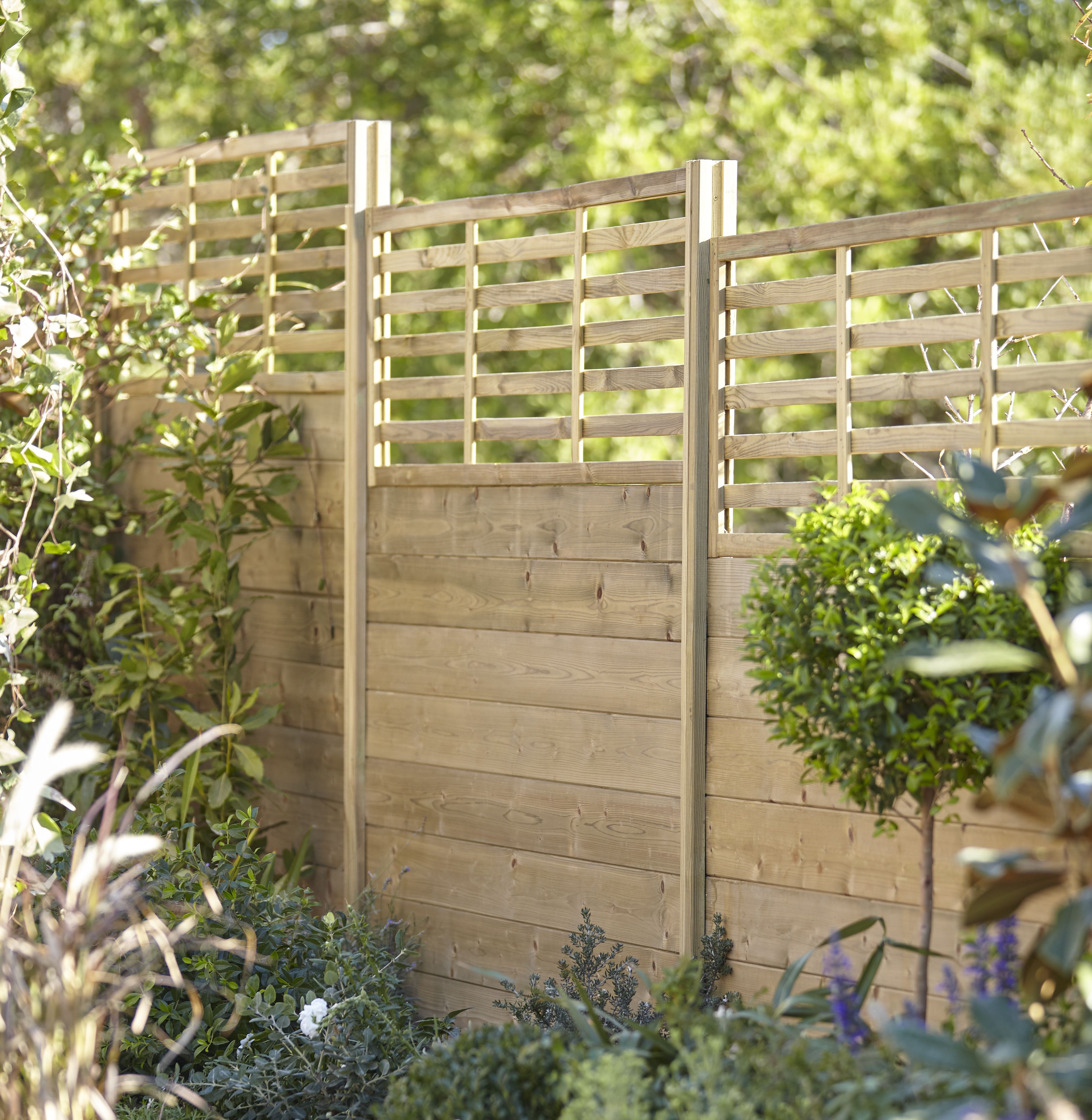 Blooma NEVA Wood Trellis Panel in garden