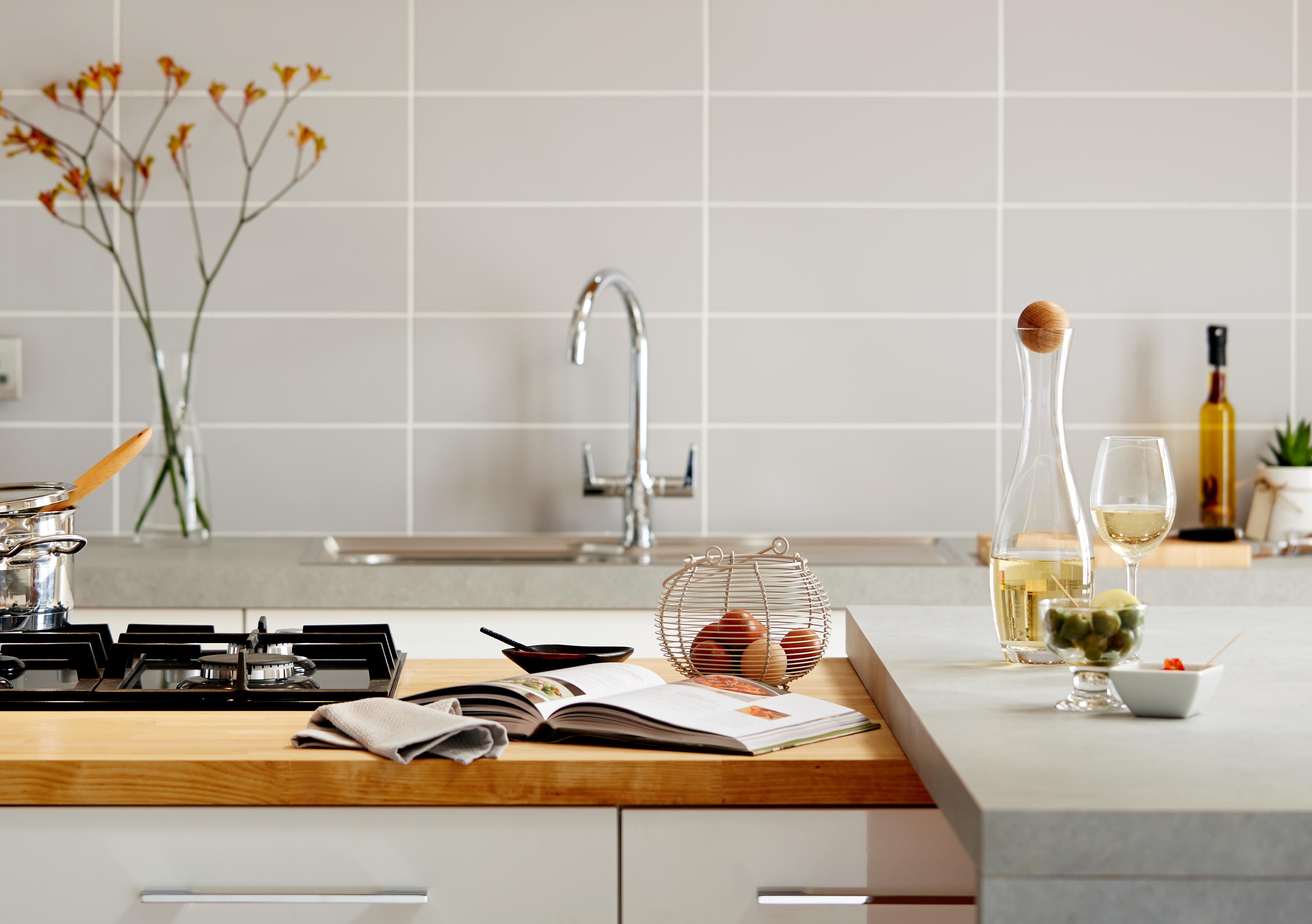 Kitchen tiles and grouting