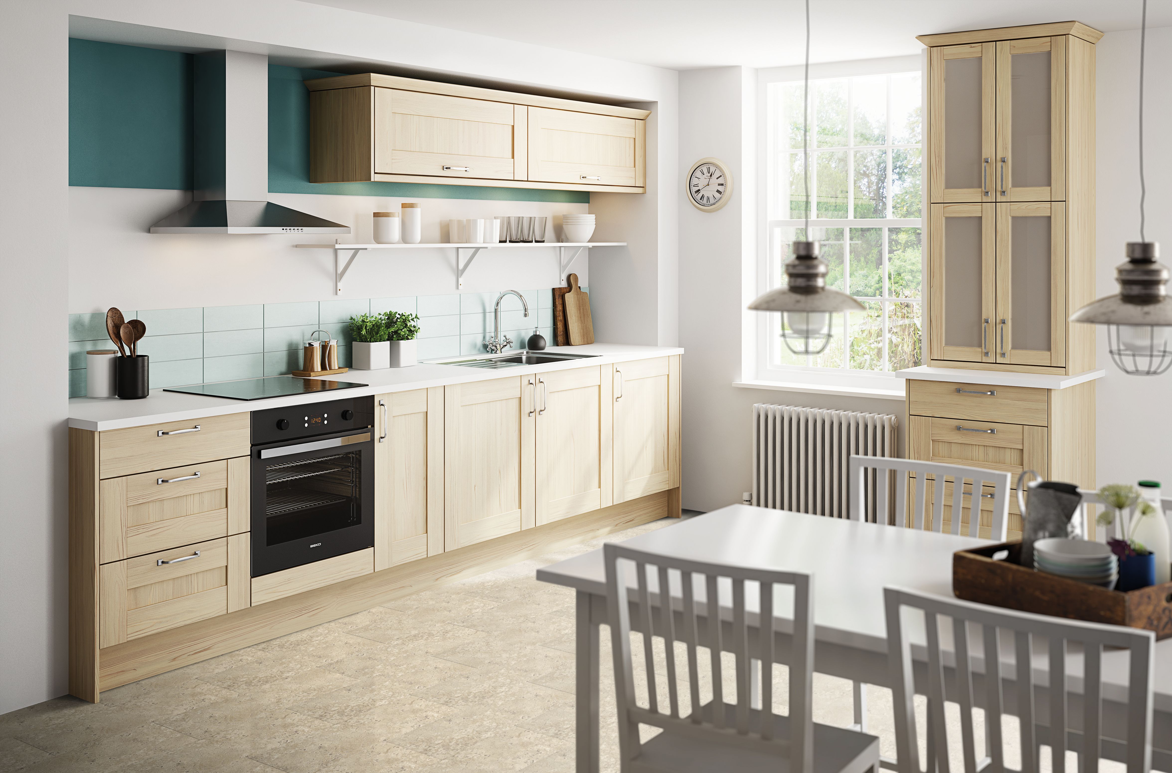 IT Westleigh Textured Oak Effect Shaker | Fitted Kitchens ...
