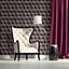 A.S. Creation New england Grey Padded leather Smooth Wallpaper