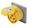 ABB 16A Yellow Site panel socket