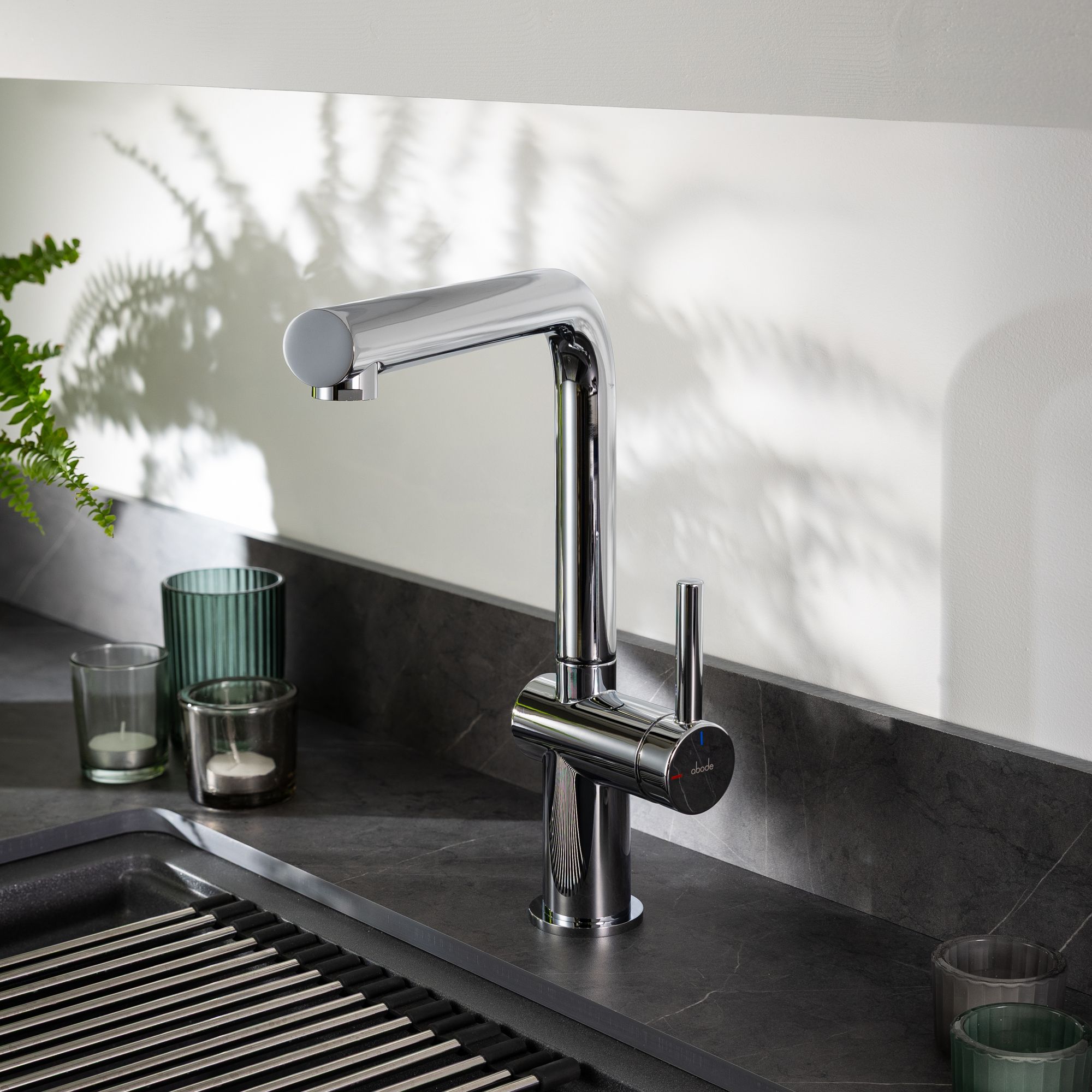 Abode Logik Chrome-plated Kitchen Side lever Tap