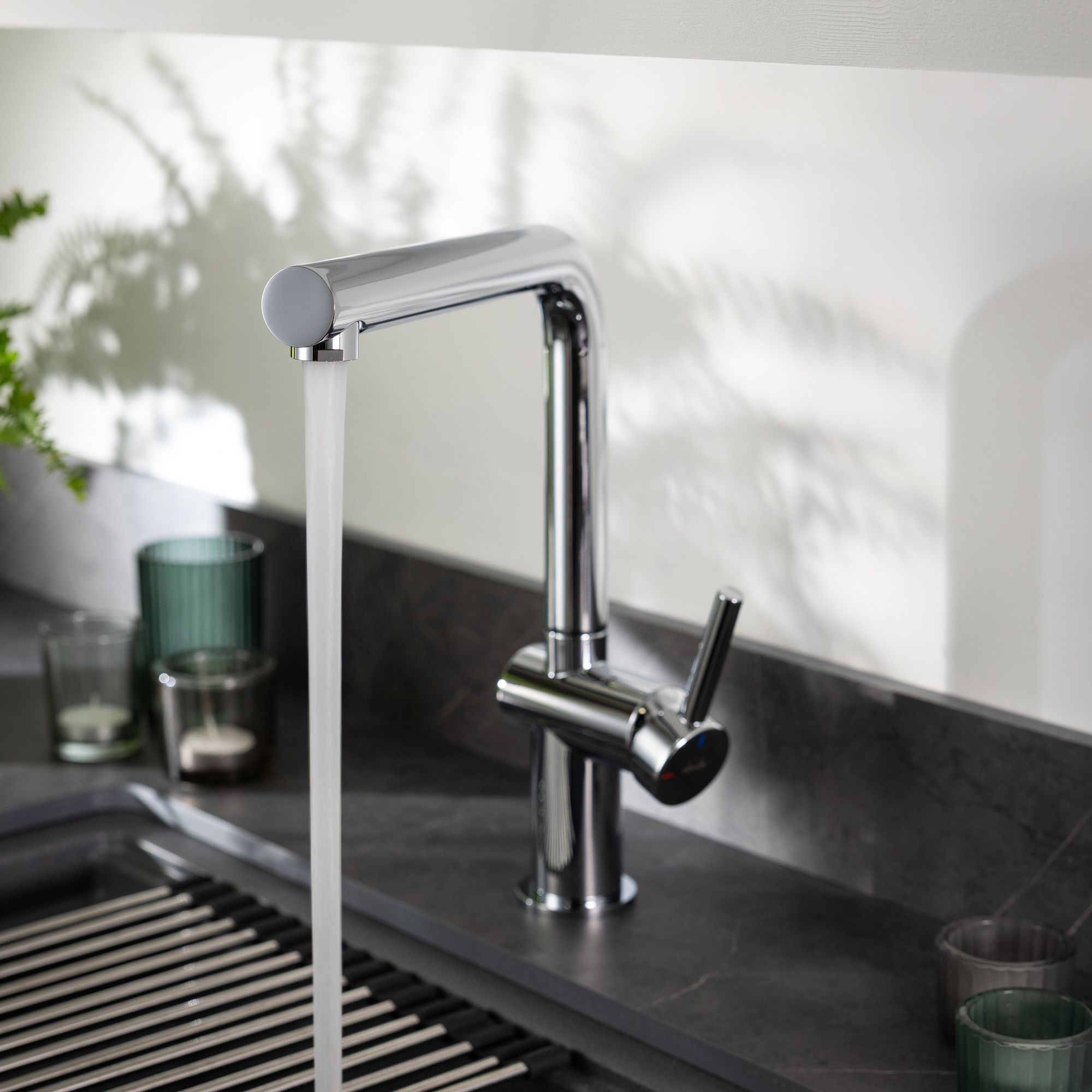 Abode Logik Chrome-plated Kitchen Side lever Tap