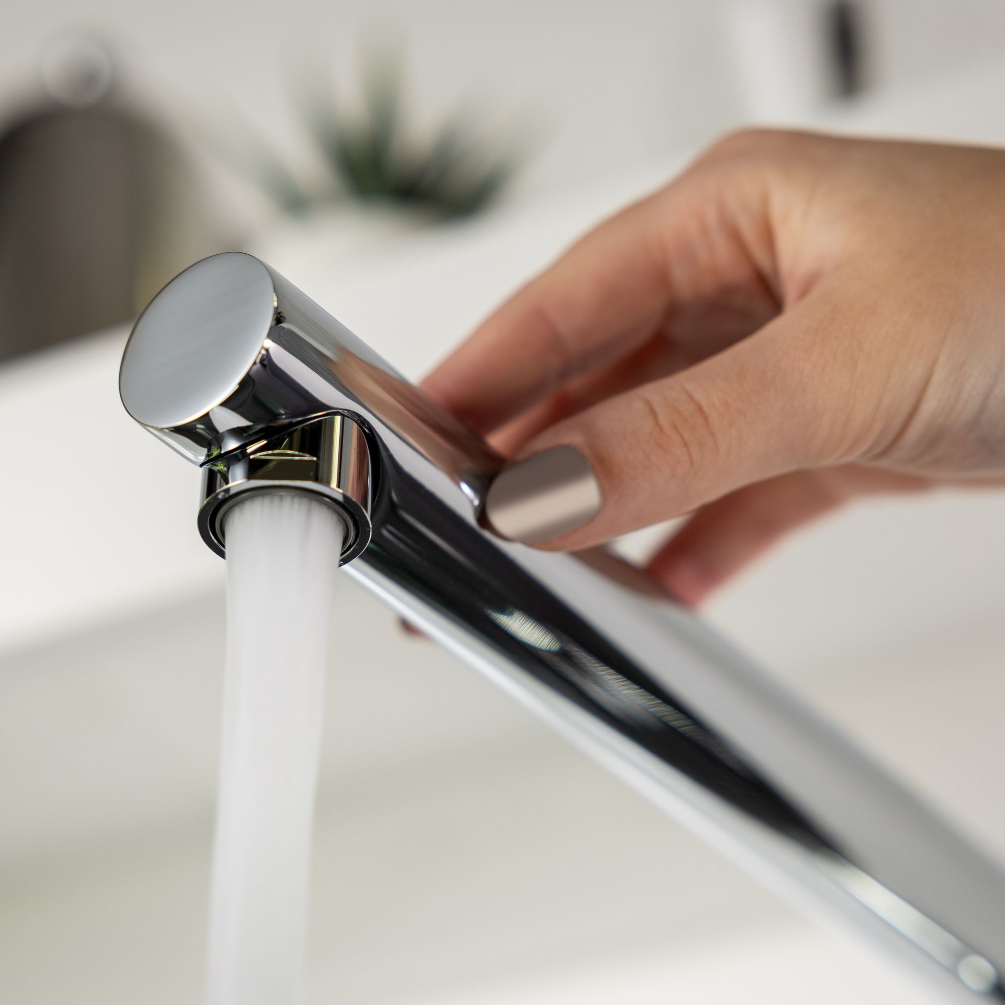 Abode Logik Chrome-plated Kitchen Side lever Tap