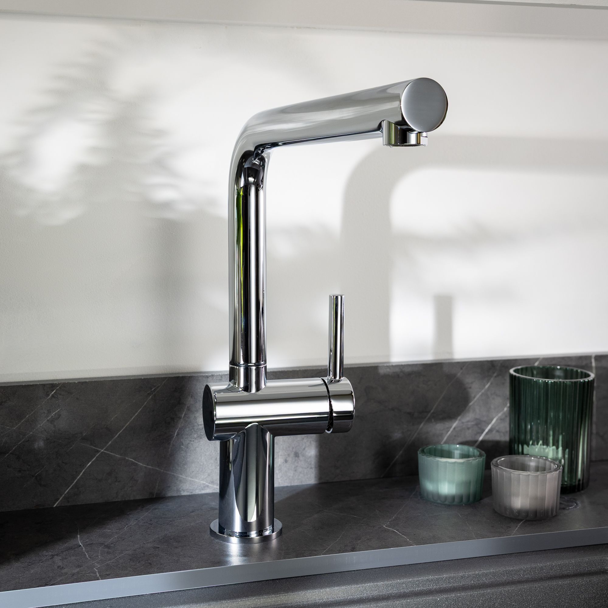 Abode Logik Chrome-plated Kitchen Side lever Tap
