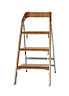 Abru 3 tread Aluminium & wood Step stool (H)1.17m