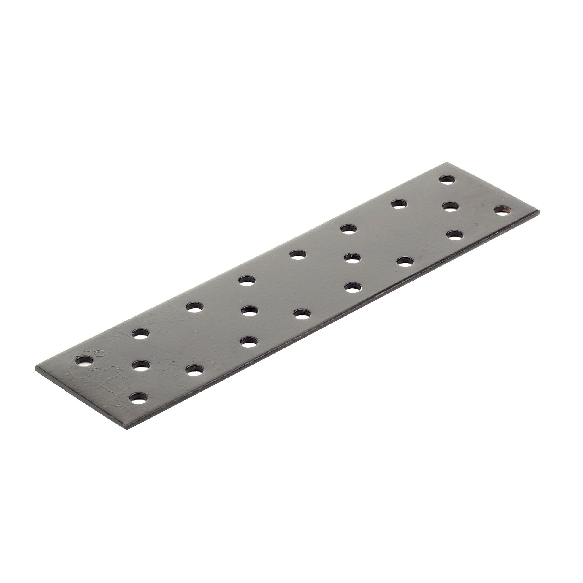 Abru Brown Steel Perforated plate (L)160mm (W)40mm (T)2mm