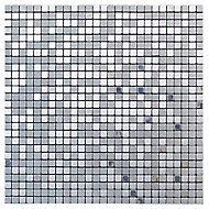 Abu dhabi Brushed Metal effect Metal Mosaic tile sheet, (L)300mm (W)300mm