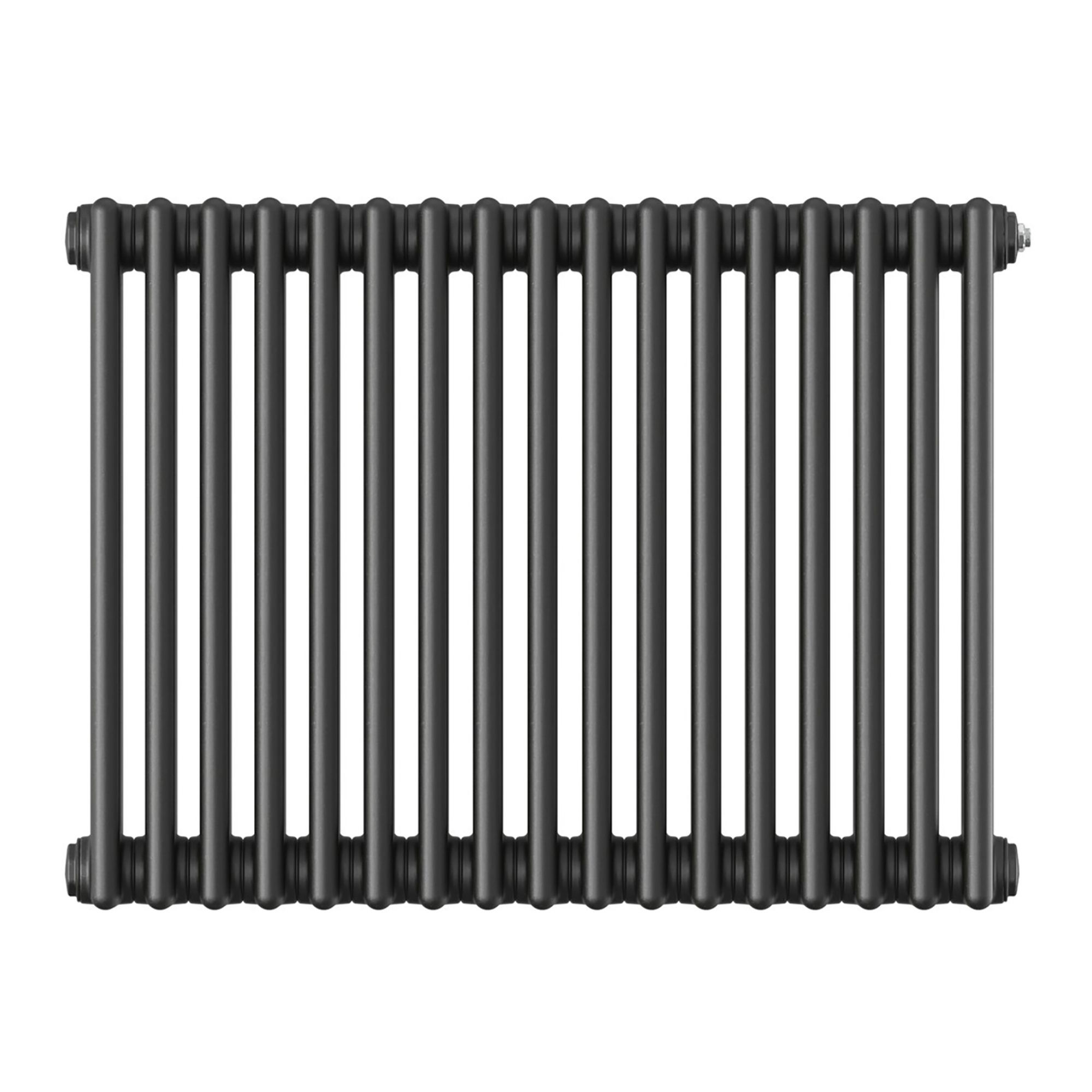 Acova Classic Anthracite 3 Column Radiator, (W)812mm x (H)600mm