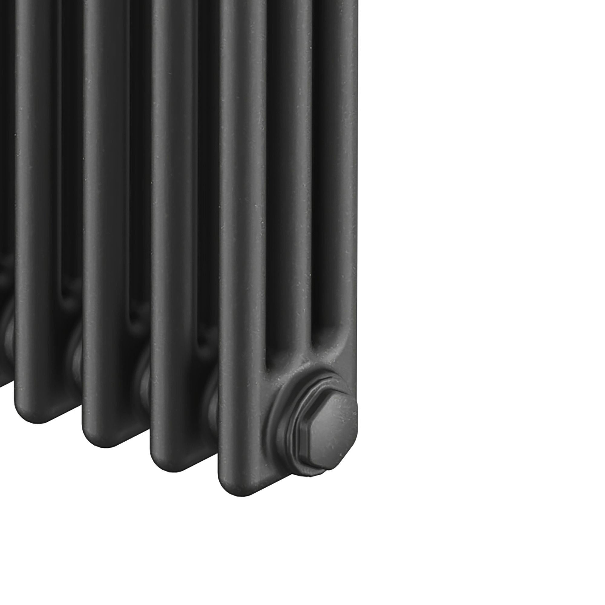 Acova Classic Anthracite 3 Column Radiator, (W)812mm x (H)600mm