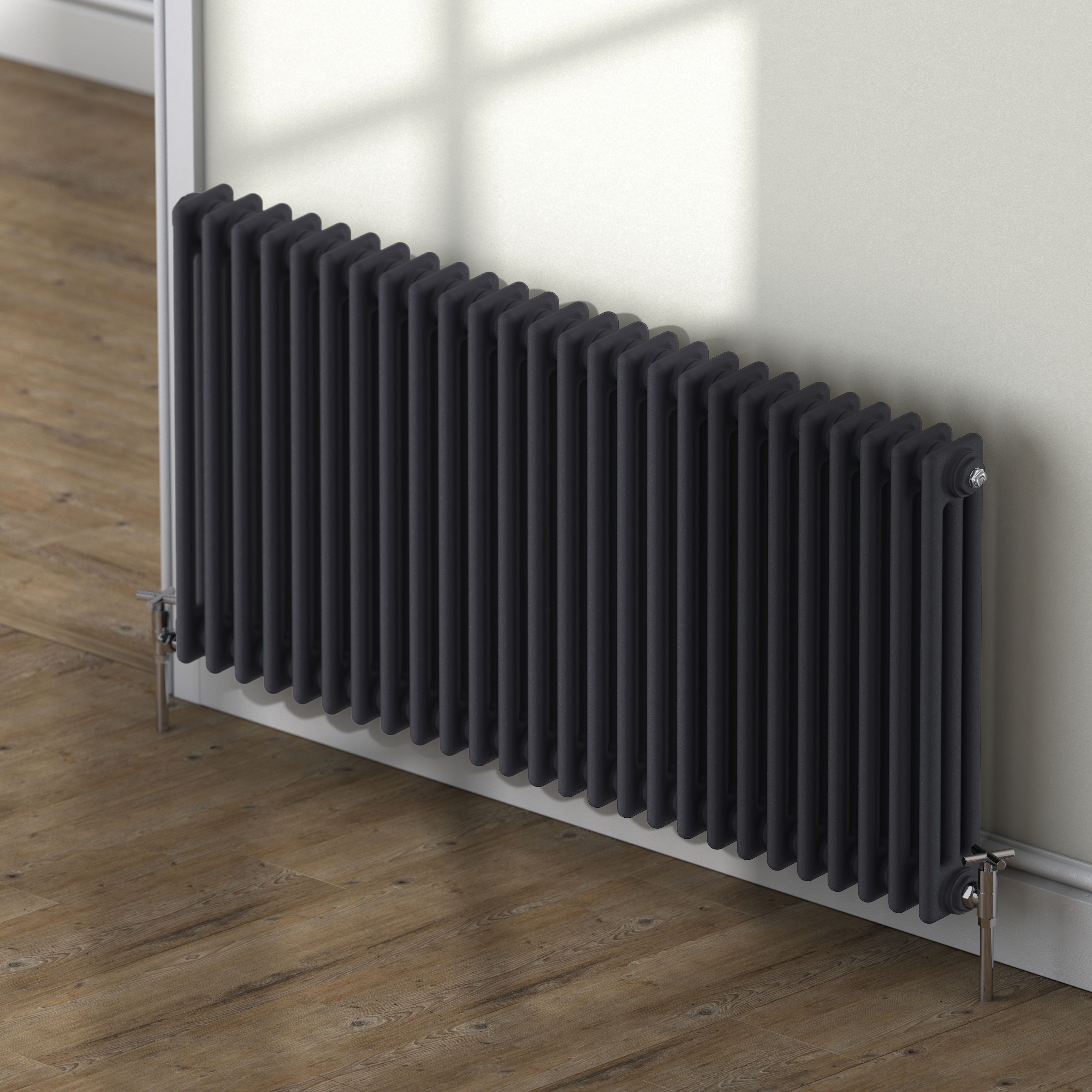 Acova Classic Blue night 3 Column Radiator, (W)1226mm x (H)600mm