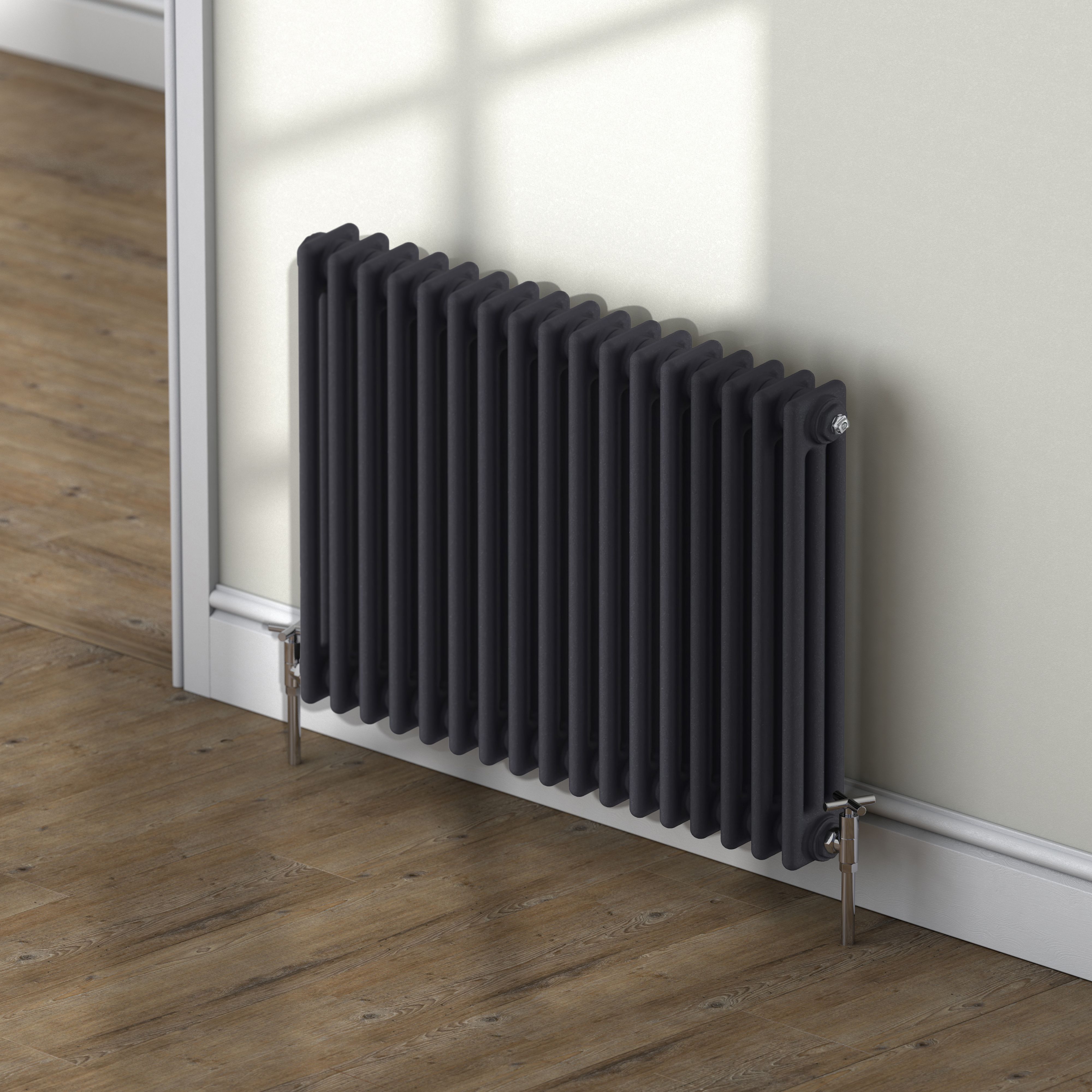 Acova Classic Blue night 3 Column Radiator, (W)812mm x (H)600mm
