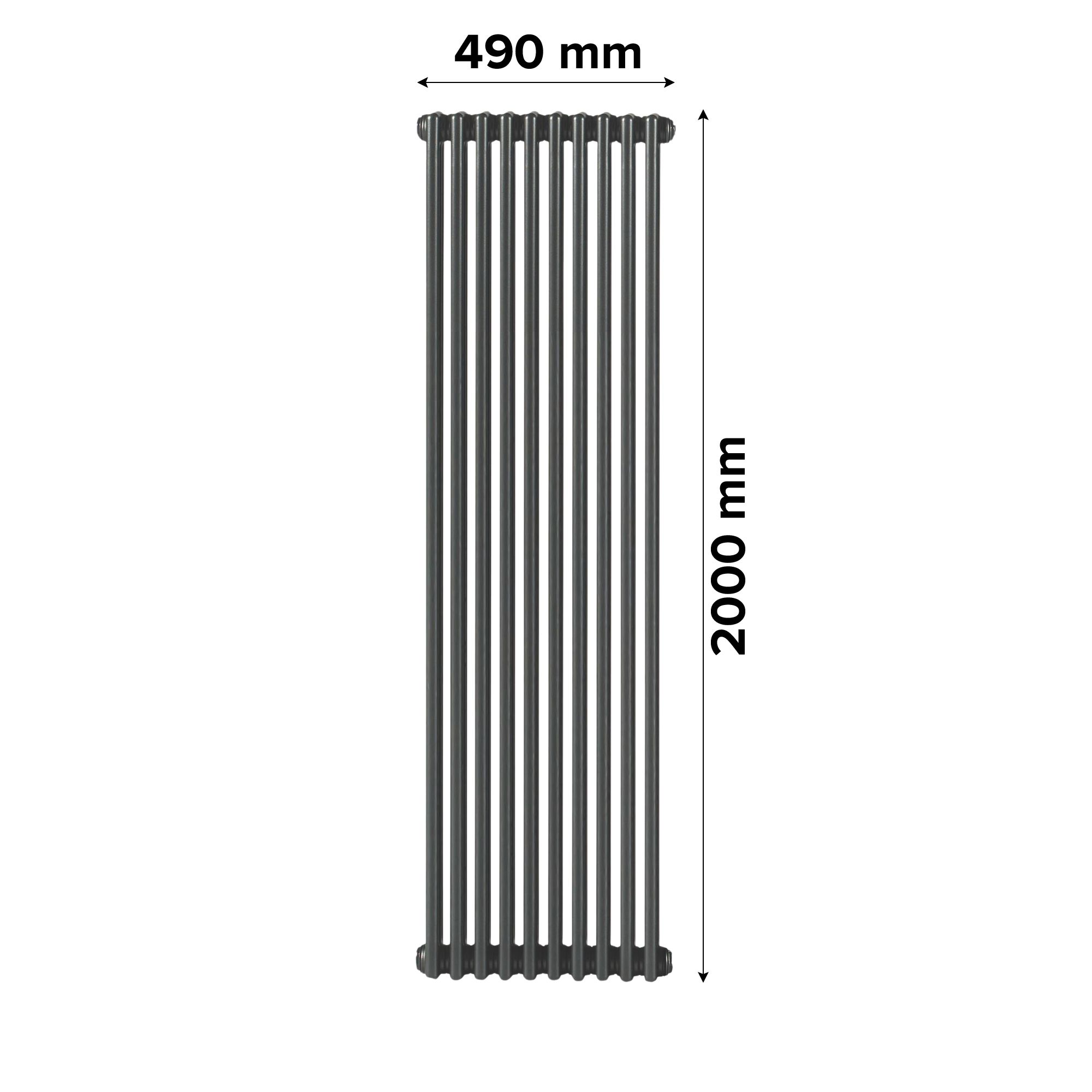 Acova Classic Volcanic 3 Column Radiator, (W)490mm x (H)2000mm
