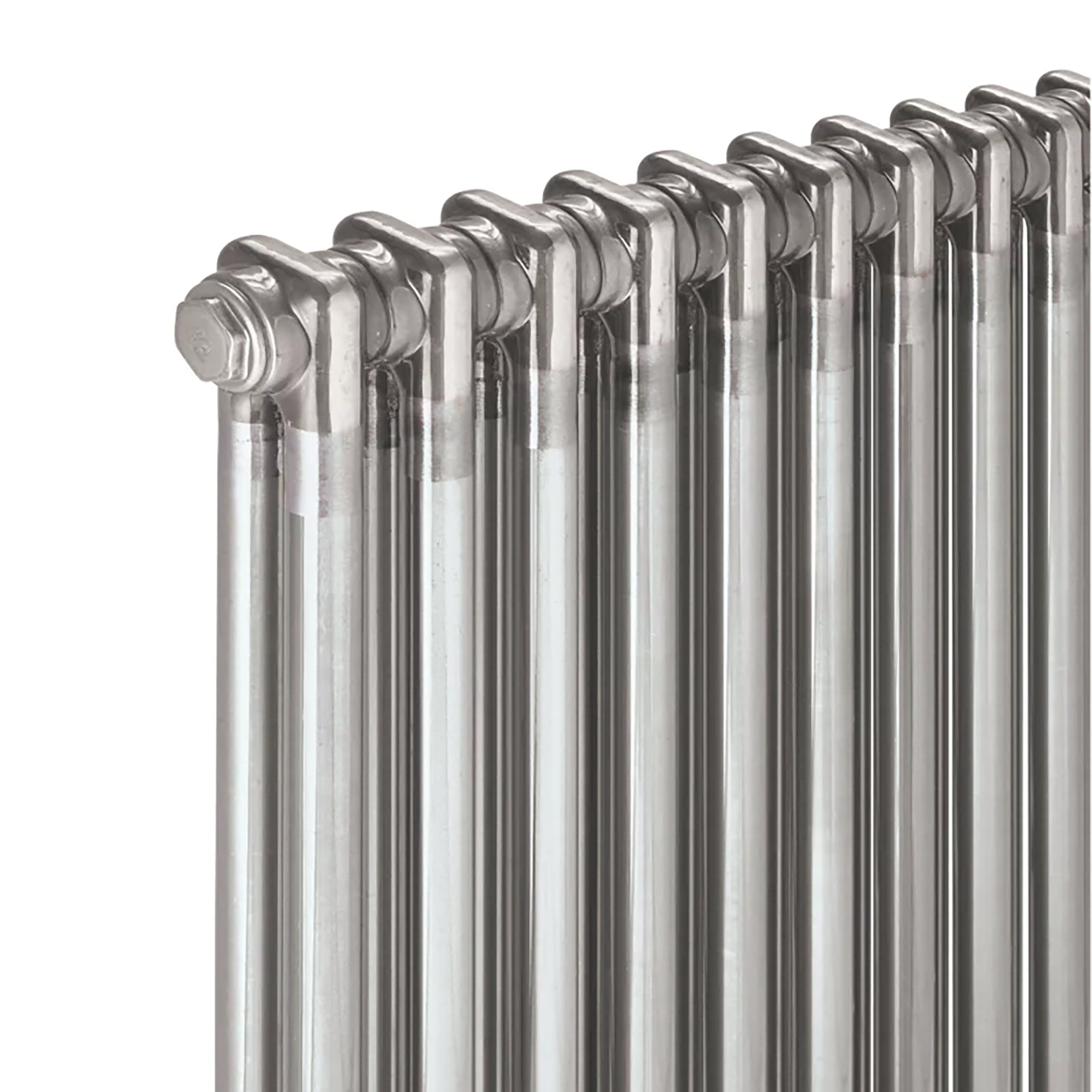 Acova Raw metal 2 Column Radiator, (W)1042mm x (H)600mm