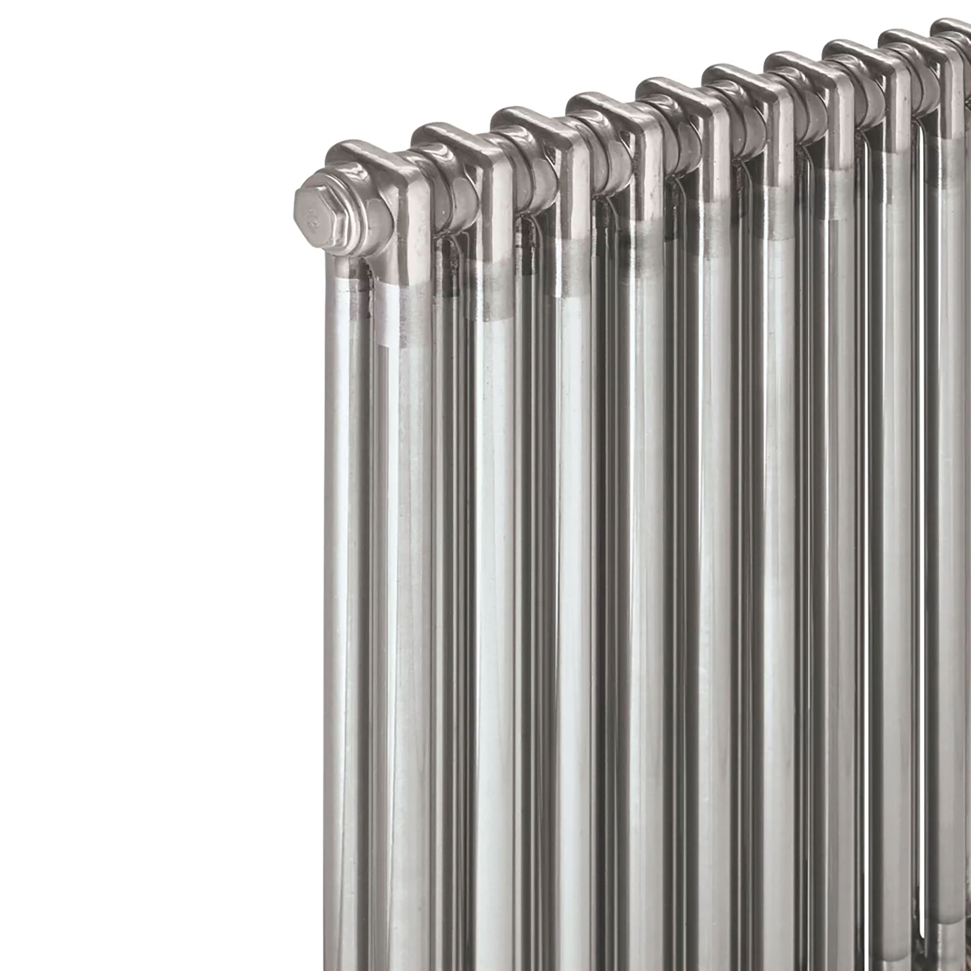 Acova Raw metal 2 Column Radiator, (W)628mm x (H)600mm