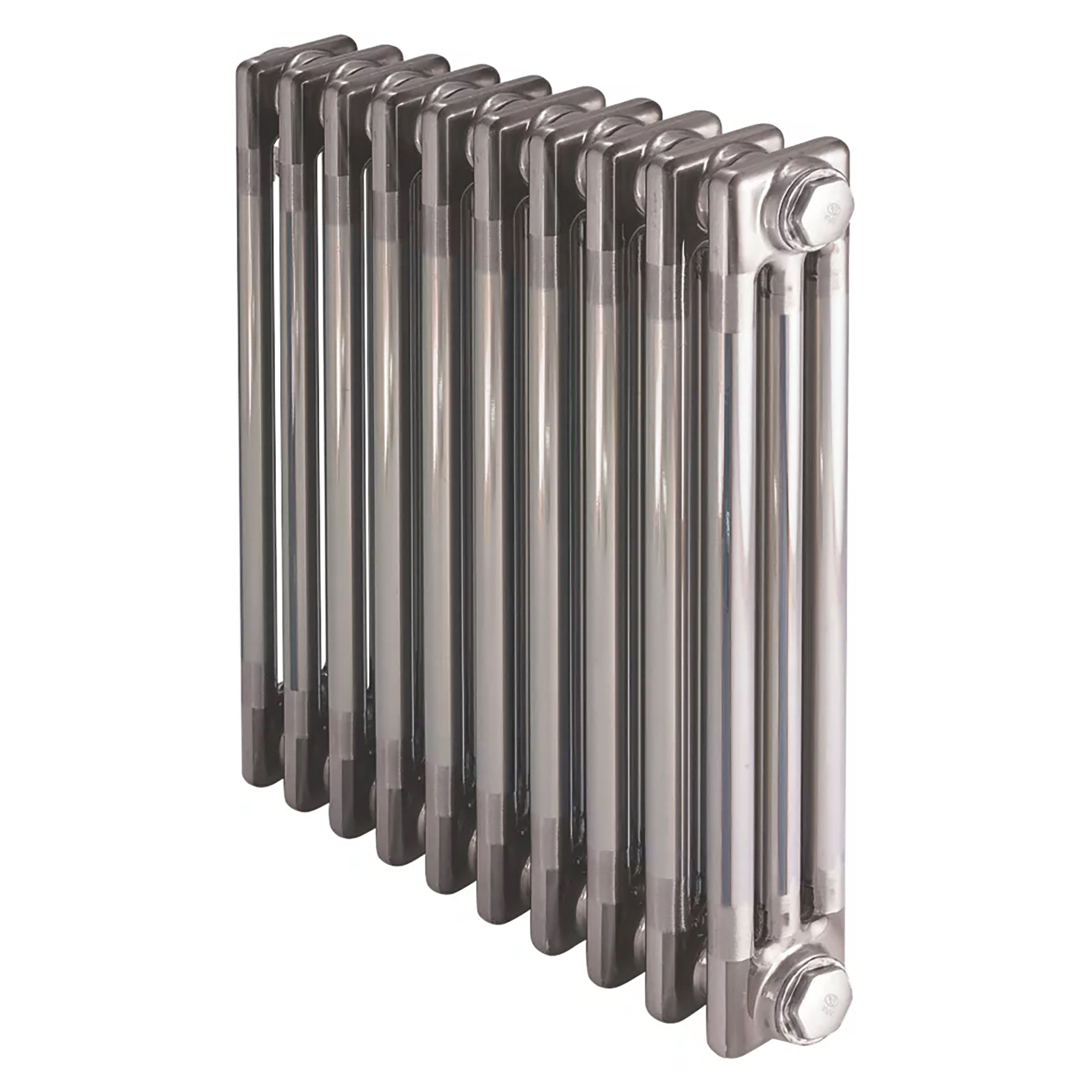 Acova Raw metal 3 Column Radiator, (W)628mm x (H)600mm