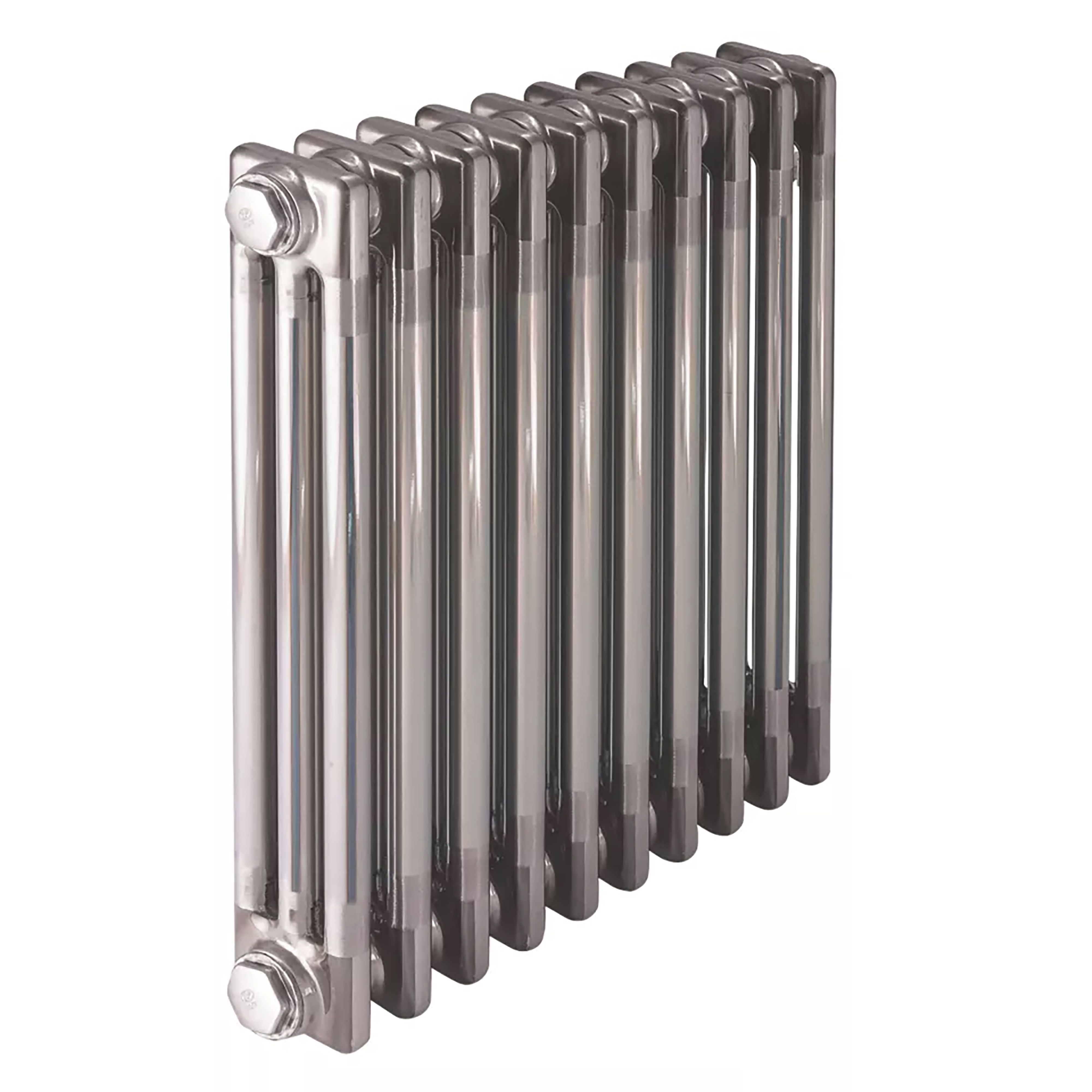 Acova Raw metal 3 Column Radiator, (W)812mm x (H)600mm
