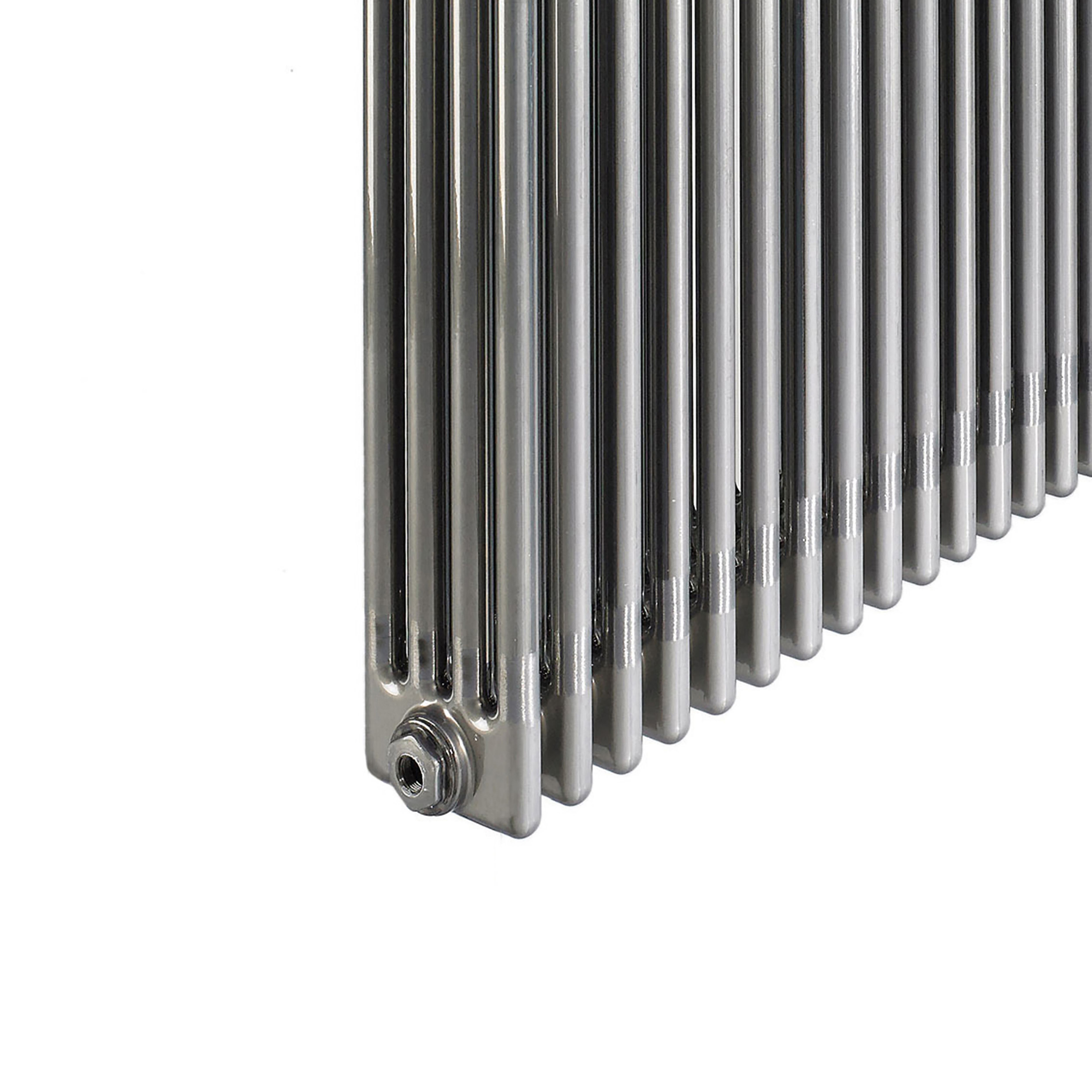 Acova Raw metal 4 Column Radiator, (W)1042mm x (H)600mm
