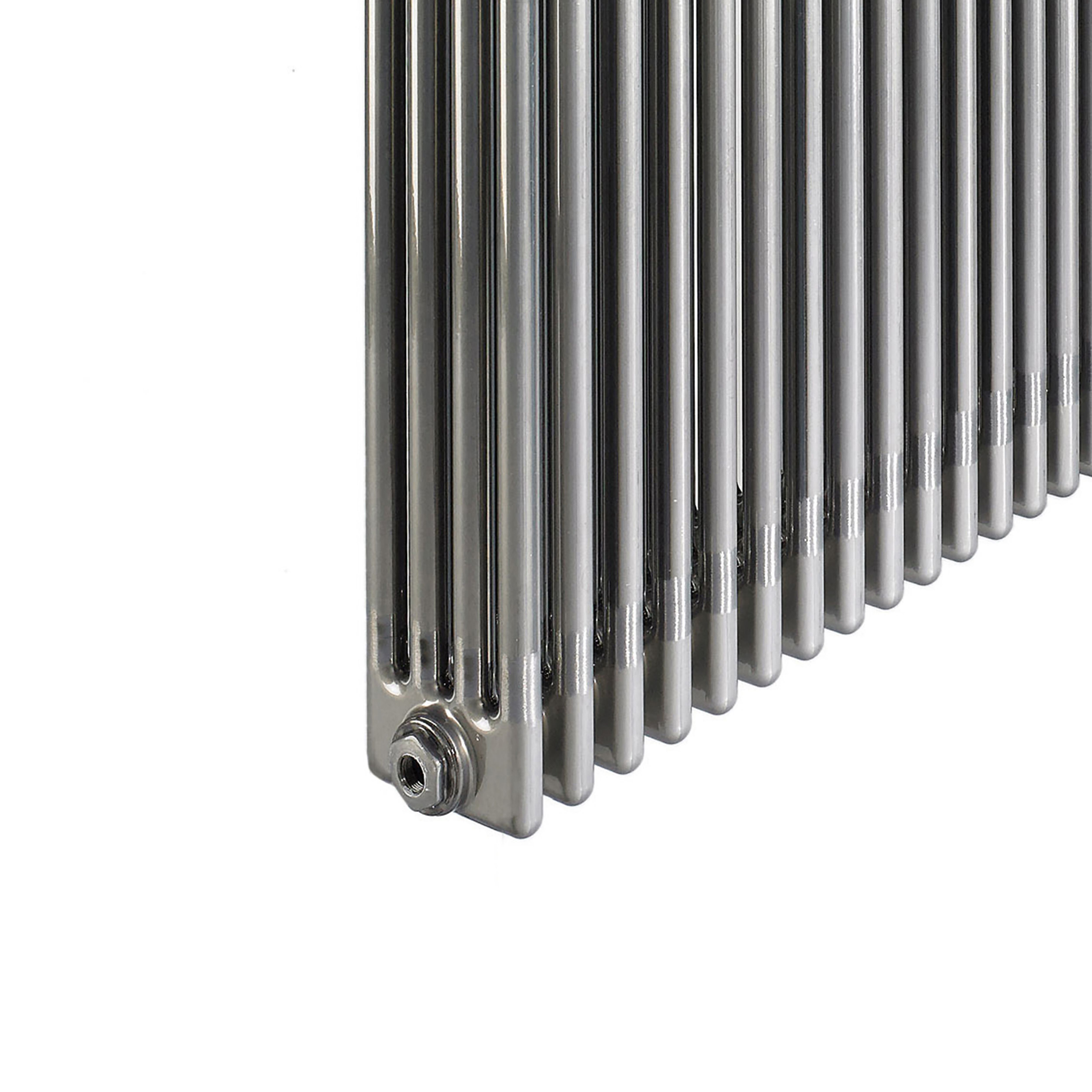 Acova Raw metal 4 Column Radiator, (W)1226mm x (H)600mm