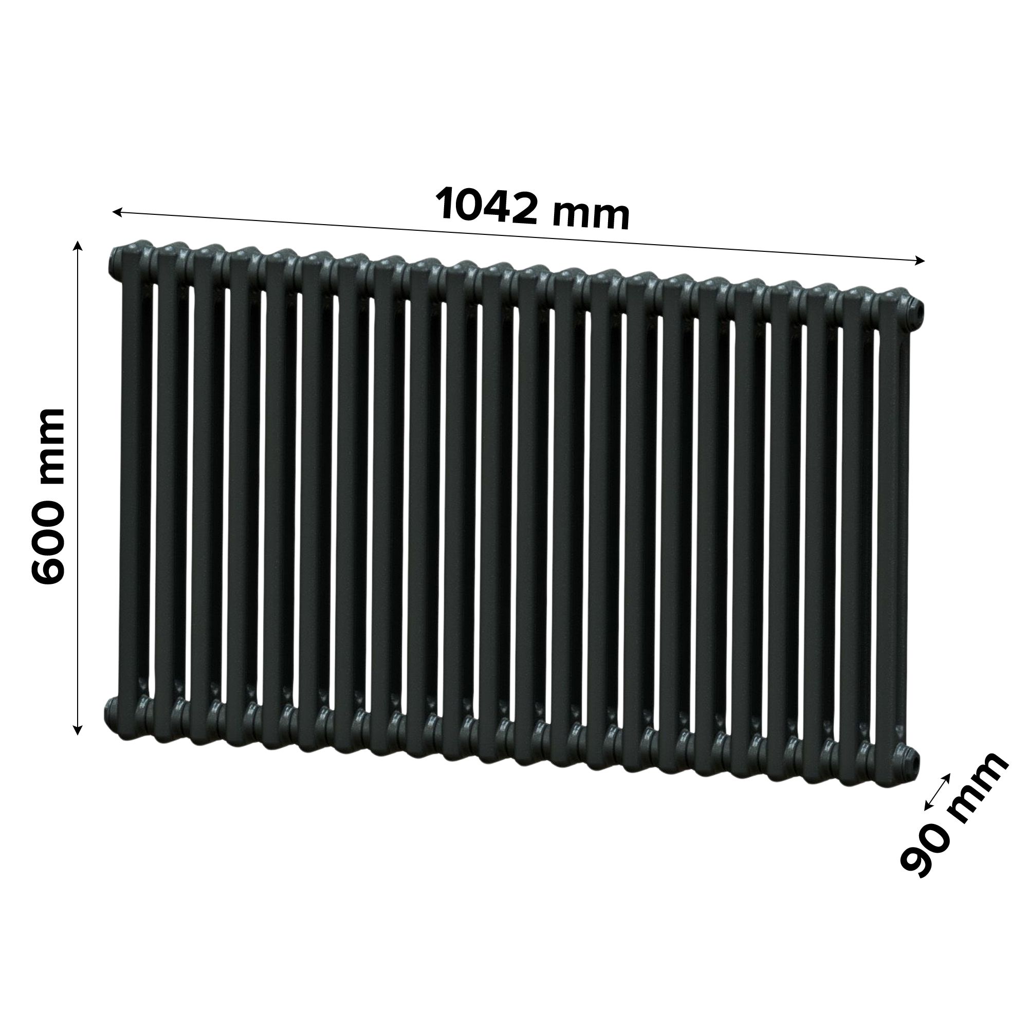 Acova Volcanic 2 Column Radiator, (W)1042mm x (H)600mm