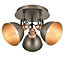 Acrobat Matt Pewter 3 Light Spotlight