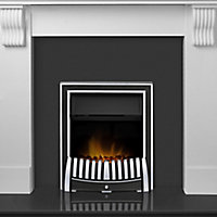 Adam Victoria China White & Black Granite Chrome effect Fire suite