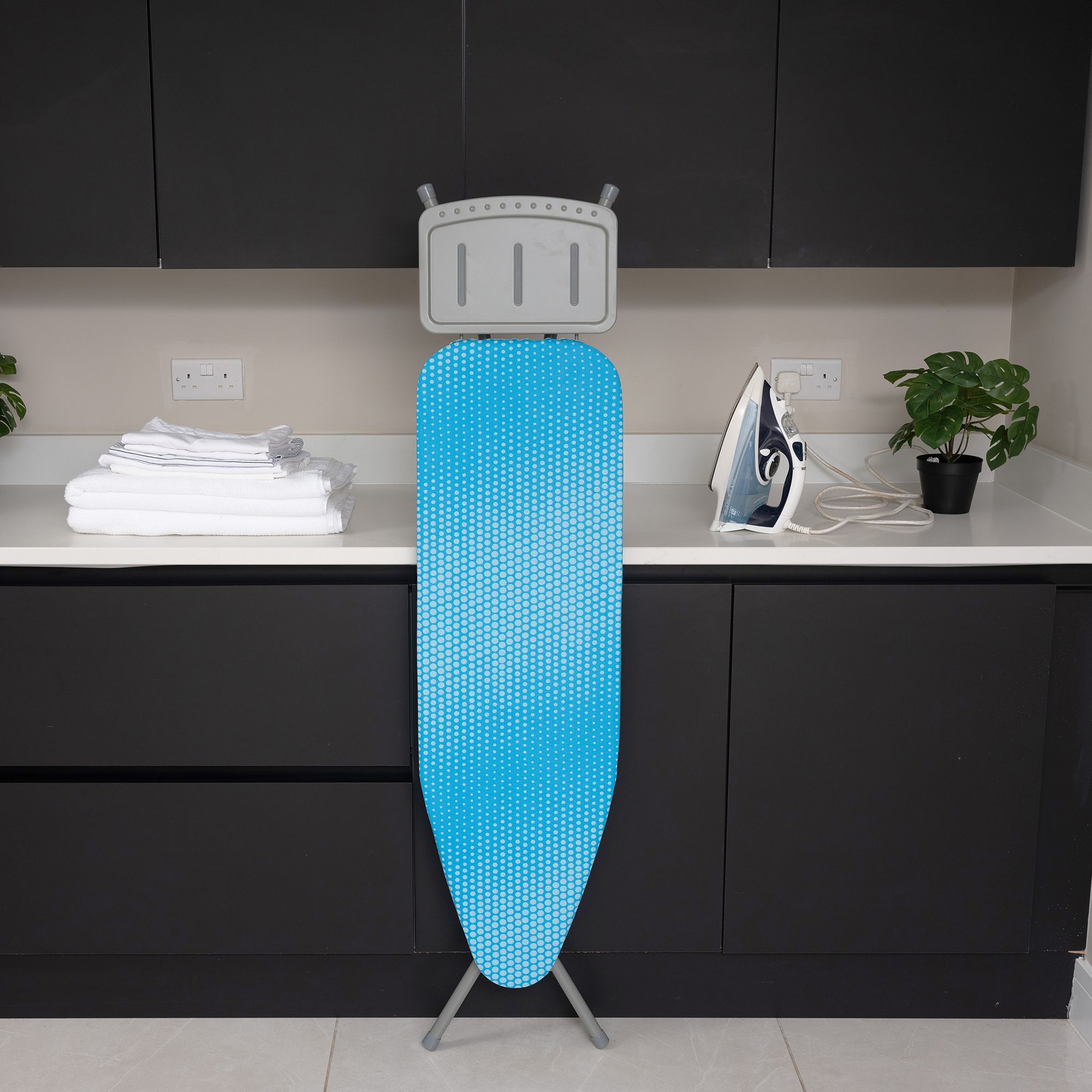 Addis Blue cover & grey frame Ironing board (L)110cm (W)34cm