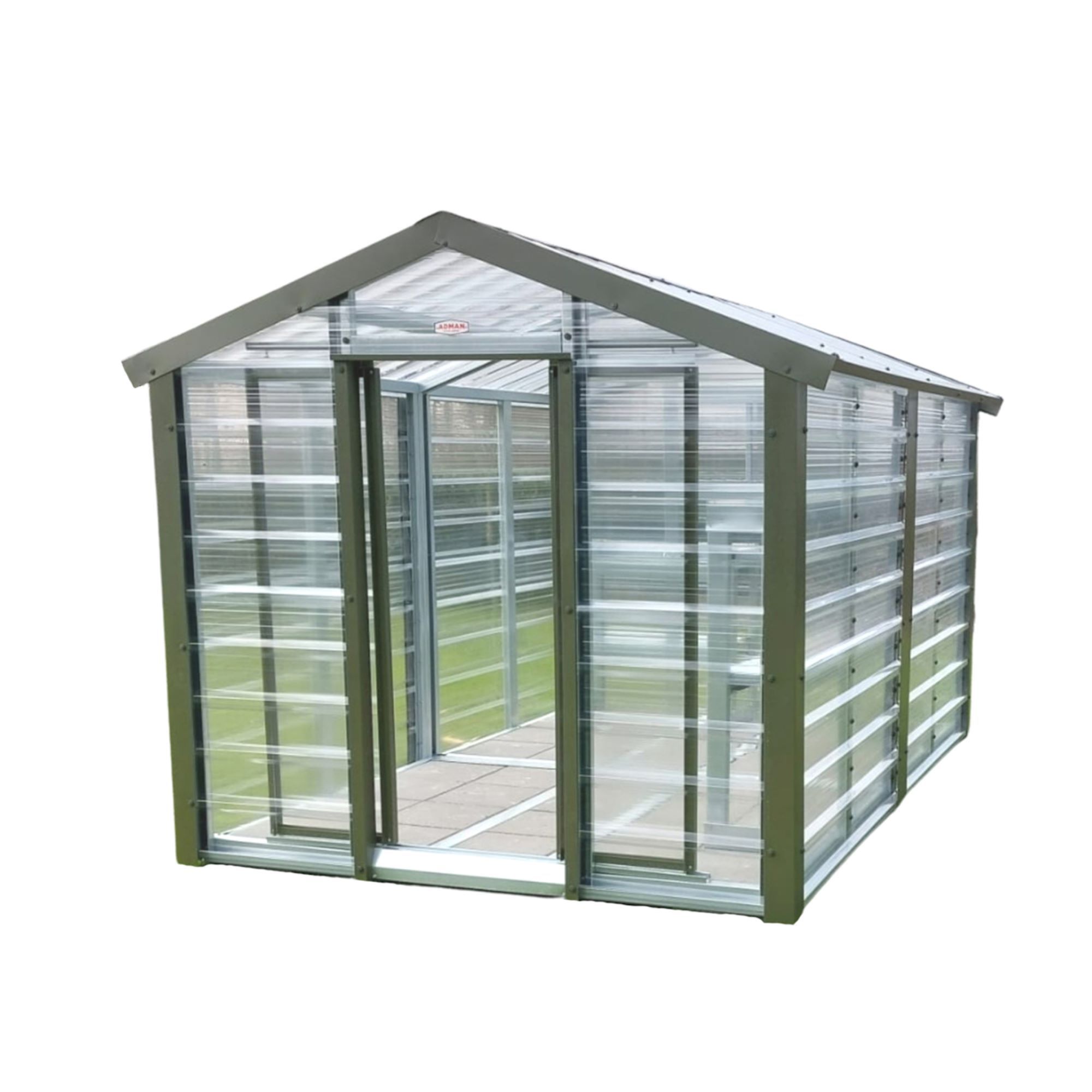 Adman Steel Sheds Multigrow 6.4x12 Greenhouse with Adjustable vent