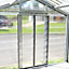 Adman Steel Sheds Multigrow 6.4x6.1 Greenhouse with Adjustable vent