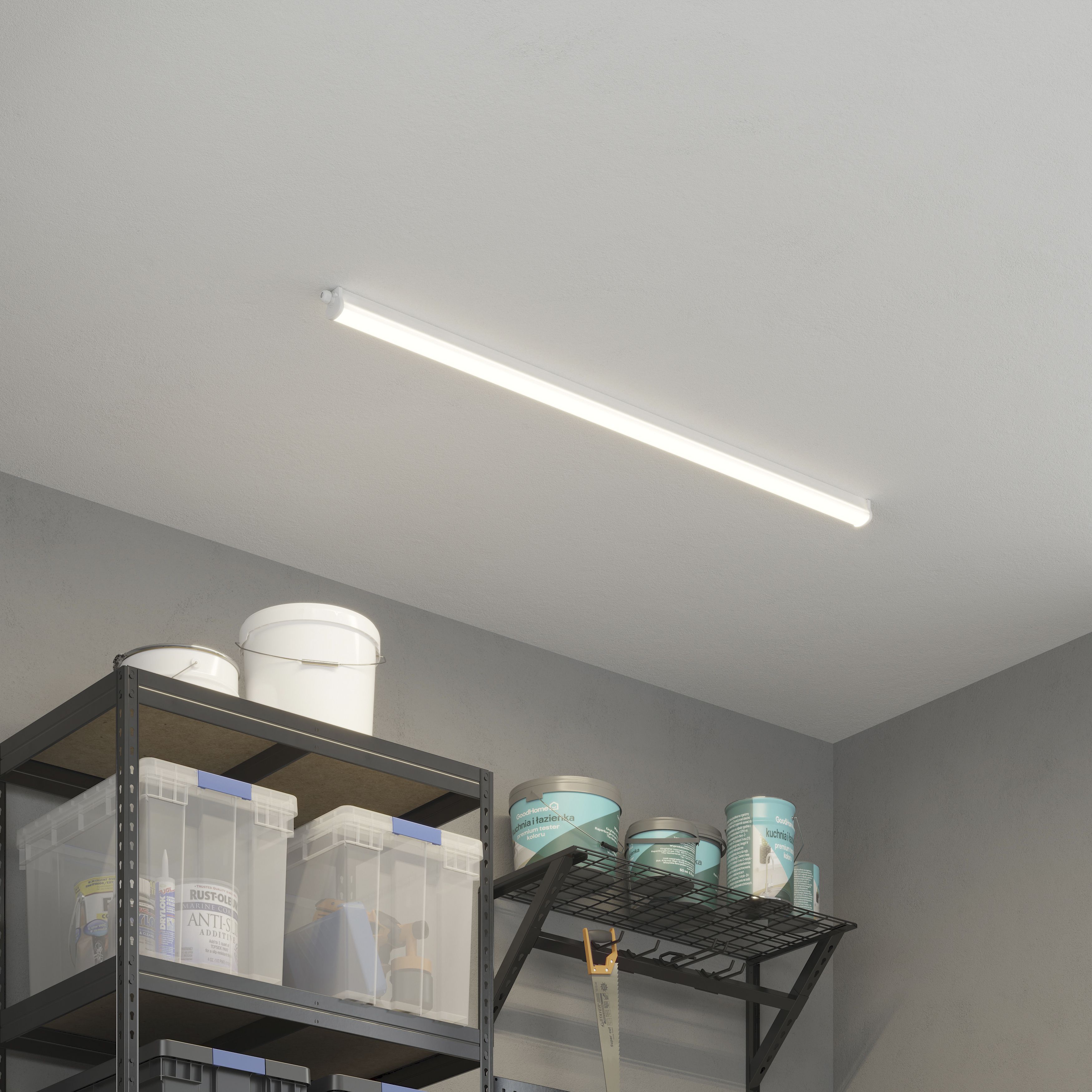 Afonso Neutral white Integrated LED Batten 49W 5600lm (L)1.5m