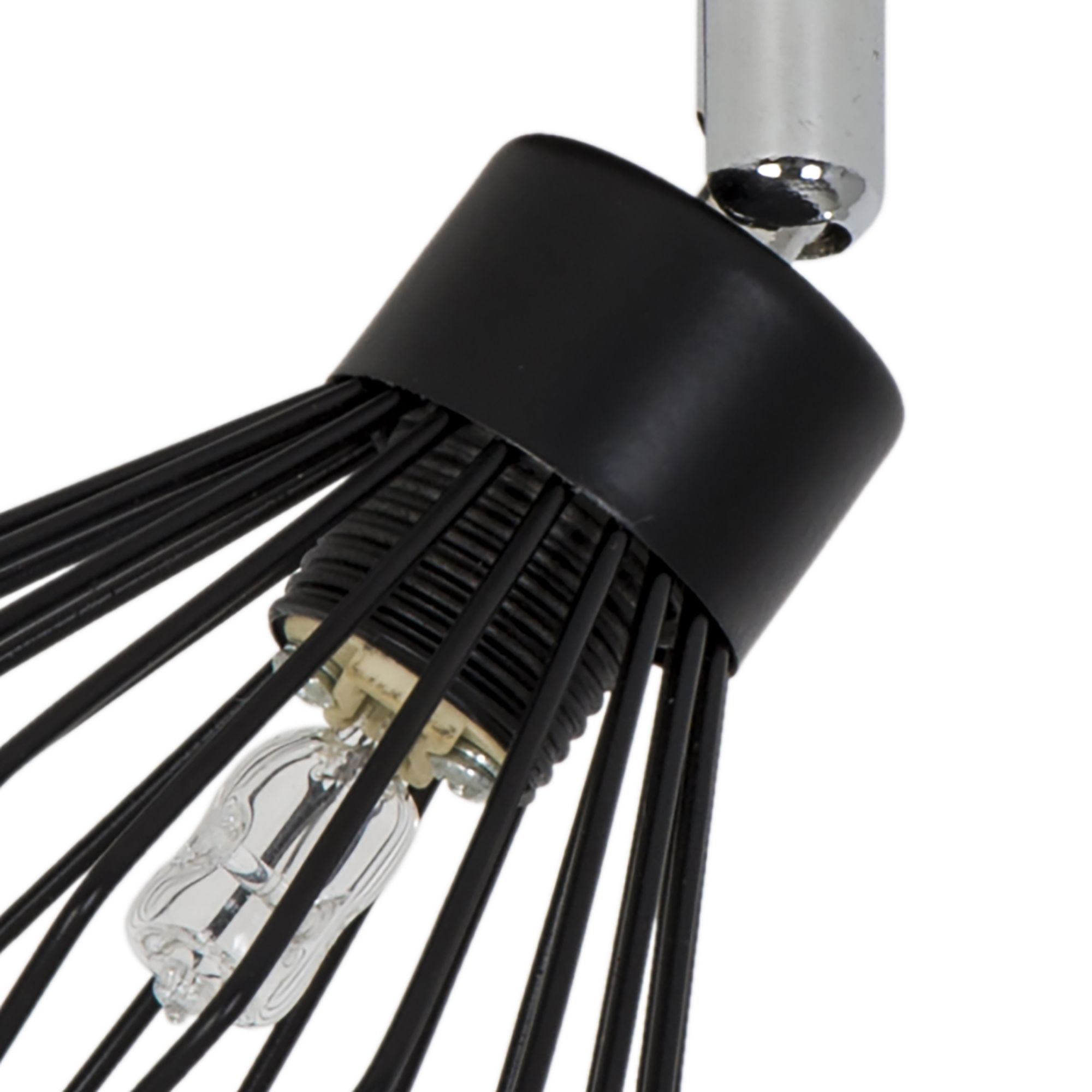 Akiak Spiral Matt Black 3 Light Spotlight