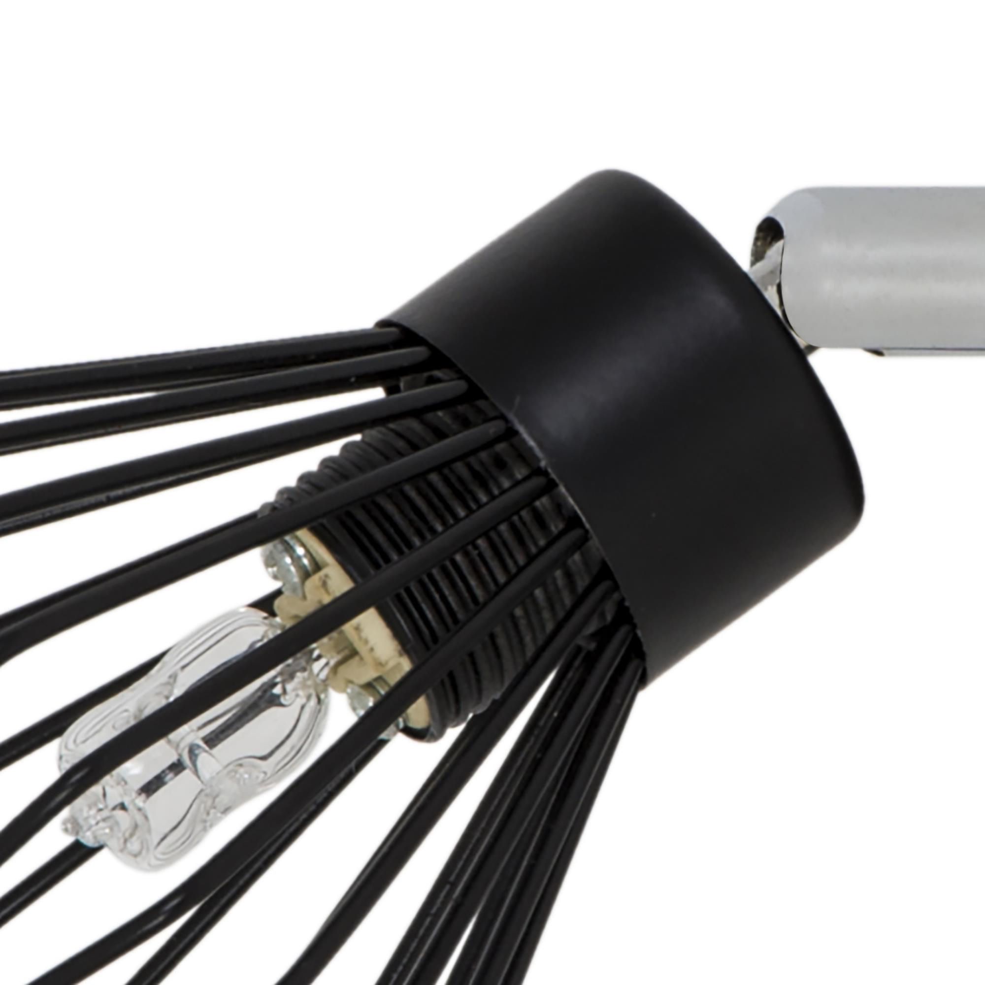 Akiak Tube Matt Black 2 Light Spotlight