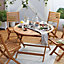 Aland Wooden 4 seater Dining set