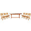 Aland Wooden 6 seater Dining set