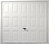 Alaska Framed White Retractable Garage door, (H)1981mm (W)2134mm