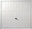 Alaska Framed White Retractable Garage door, (H)2134mm (W)2134mm