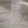Alessano Grey Oak effect Laminate Flooring, 1.39m² Pack of 4